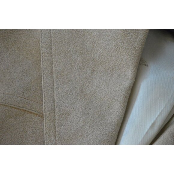 Westridge Tailored For Sheplers Beige Suede Blazer Men's L Single-Breasted With - Picture 13 of 13